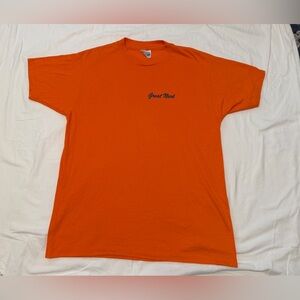 Vintage Great Neck, NY Hanes Vibrant Orange Short Sleeve Tee